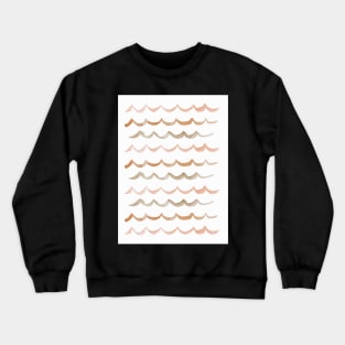 Life is Swell - Watercolor Wave Pattern Crewneck Sweatshirt
